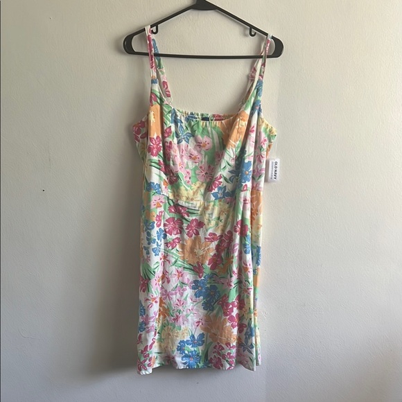 Old Navy Dresses & Skirts - Old Navy Pink and Green Spaghetti Strap Sundress
